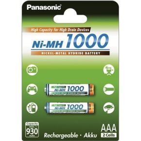Įkraunami elementai Panasonic NiMh HR03 1000 mAh (AAA)