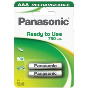Įkraunami elementai Panasonic Ready to Use HR03 750 mAh (AAA) 2vnt.