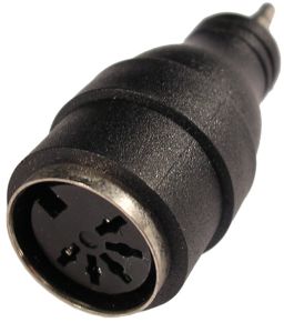 Perėjimas 3.5-DIN5 (1K-1L) | adapteris 3.5mm kištukas - DIN-5 lizdas stereo
