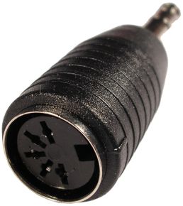 Perėjimas 6.3-DIN5 (1K-1L) | adapteris 6.3mm kištukas - DIN-5 lizdas