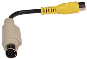 Perėjimas-adapteris mini DIN-7 kištukas - RCA lizdas