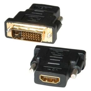 Perėjimas DVI-HDMI (1K-1L) /auksinis/ | adapteris DVI kištukas - HDMI lizdas