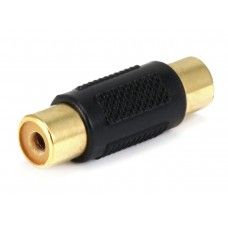 Perėjimas RCA-RCA (L-L) auksinis | adapteris RCA lizdas - RCA lizdas