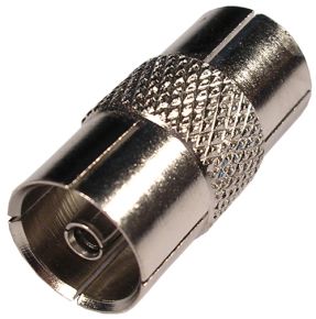 Sujungimas - perėjimas TV-TV (1L-1L) /metalinis/ RF lizdas - RF lizdas