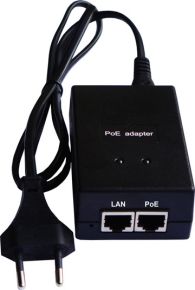 PoE įterpėjas-injector 1 kanalo POE-004, 48V, 0,4A