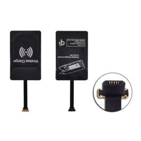 Bevielio (Qi Wireless) įkrovimo Micro USB / Type-C adapteris