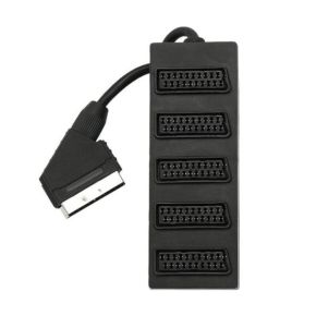 Perėjimas SCART-5SCART (1K-5L) | adapteris SCART kištukas - 5x SCART lizdai