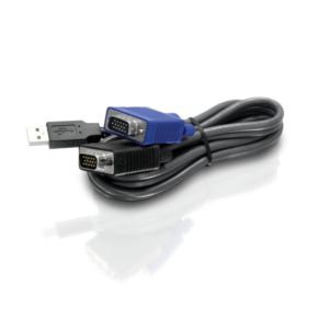 Kompiuterio laidas - kabelis TRENDnet 1x USB-A kištukas + 1x VGA kištukas - 1x VGA kištukas 3.1m TK-CU10