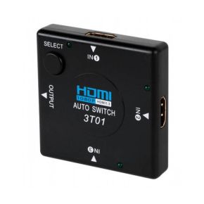 Komutatorius HDMI Switch (trijų įėjimų - vieno išėjimo (3 IN -> 1 OUT)