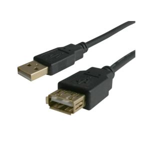Jungiamasis laidas kabelis ilgiklis USB A-A (1K-1L) 1.8m |USB-A kištukas - USB-A lizdas