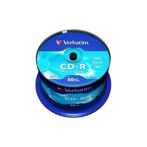 Diskai Verbatim CD-R 80/700MB 52X 50pack EXTRA PROTECTION cake box - 43351 