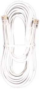 Laidinio telefono kabelis 5m. baltas 6P4C / RJ11 VTL1005