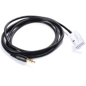 VW AUX 3,5mm įėjimo adapteris per CD changer jungtį, 0,8m