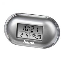Laikrodis žadintuvas Hama Fashion mini travelling alarm clock, silver