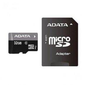 Atminties kortelė Adata microSDHC 32GB UHS-I Class 10 + SD adapteris