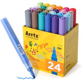 Akriliniai markeriai - flomasteriai ARRTX Alp, 24 spalvų
