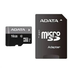Atminties kortelė Adata microSDHC 16GB UHS-I Class 10 + SD adapteris