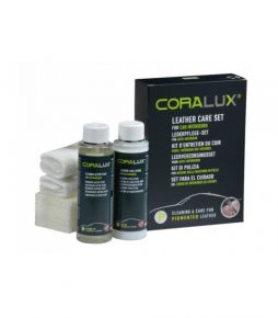 CORALUX automobilių odos priežiūros rinkinys