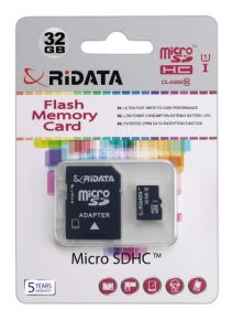 Atminties kortelė Ridata micro SDXC 32GB class10 U1                                                 