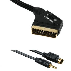Laidas kabelis Hama SCART kištukas - S-Video kištukas + 3.5mm kištukas - 5m