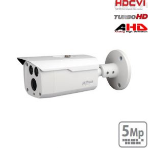 HD-CVI cilindrinė kam. 5MP su LXIR pašvietimu iki 80m.,1/2.7" 3.6mm 77.5°, IP67