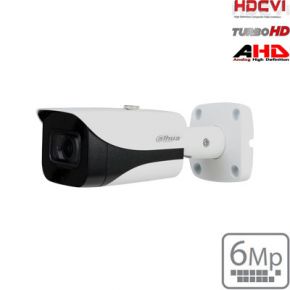 HD-CVI cilindrinė kam. 6MP su IR pašvietimu iki 40m.,1/2.7" 2.8mm 89°, IP67, su mikrofonu           