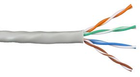 Interneto kabelis CAT5E UTP LAN, viengyslis, matuojamas m.