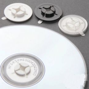 Kompaktinio disko CD laikiklis, klijuojamas 