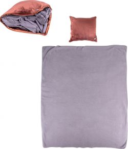 Masažinė pagalvėlė ir antklodė inSPORTline Trawel, ruda