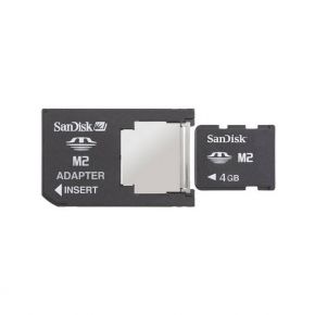 Atminties kortelė SanDisk Memory Stick Micro (M2) 4GB + adapteris