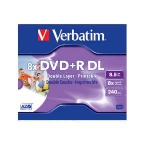 Diskai Verbatim DVD+R DOUBLE LAYER 8.5GB 8X Printable - 436645